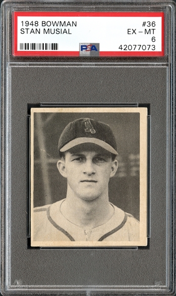 1948 Bowman #36 Stan Musial PSA 6 EX/MT
