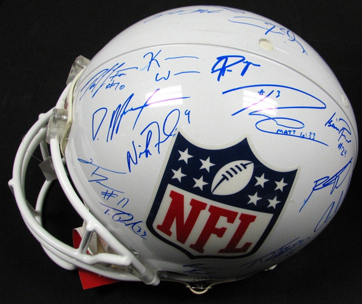 2012 NFL Draft Multi-Signed Proline Helmet with (30) Signatures 