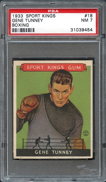 1933 Sport Kings #18 Gene Tunney PSA 7 NM