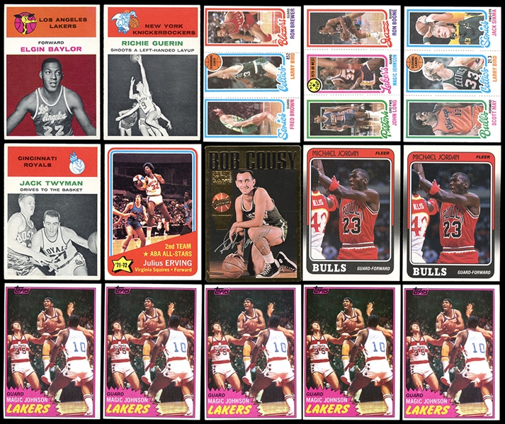 1961-88 Basketball Grab Bag Group Includes E. Baylor Rookie Group of (26) Cards