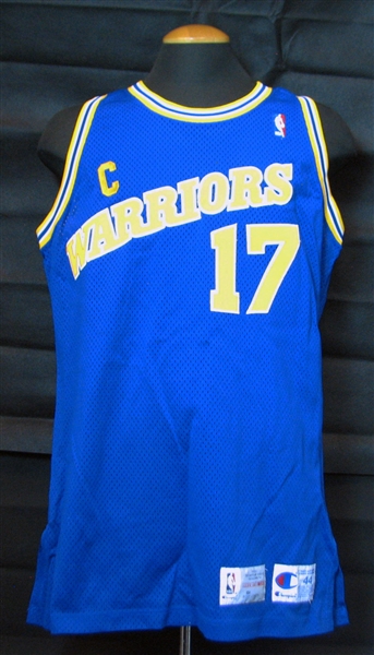 1992-93 Chris Mullin Golden State Warriors Game-Used Jersey