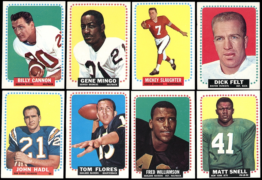 1964 Topps Football Large Group of (300) Cards