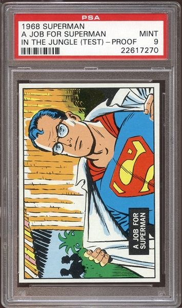1968 Topps Superman In The Jungle Test Issue #3 A Job for Superman PSA 9 MINT