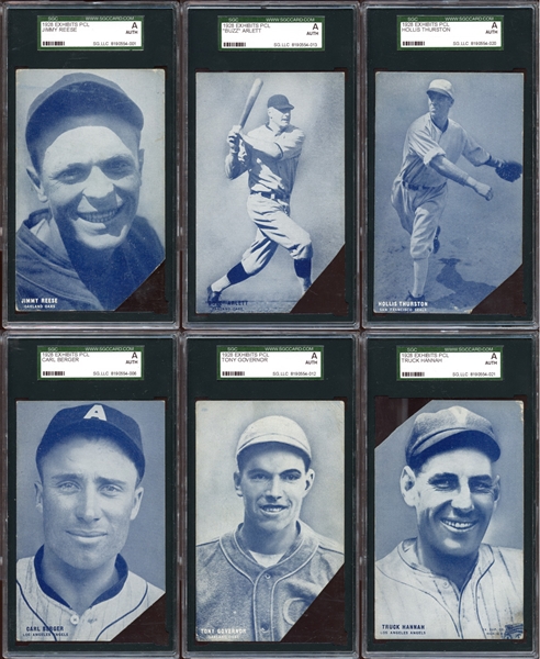 1928 Exhibits PCL Group of (13) All SGC Authentic
