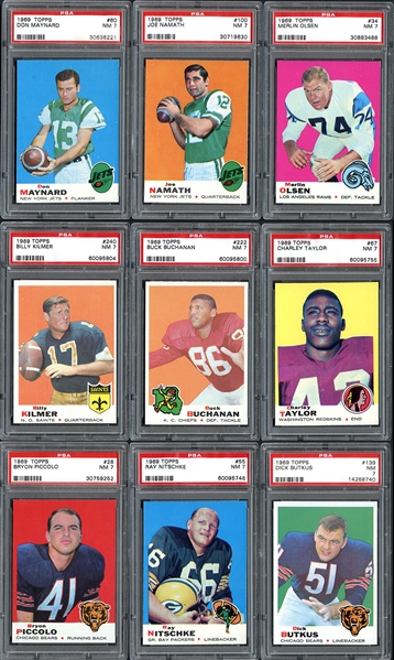 1969 Topps Football Complete Set with PSA Graded