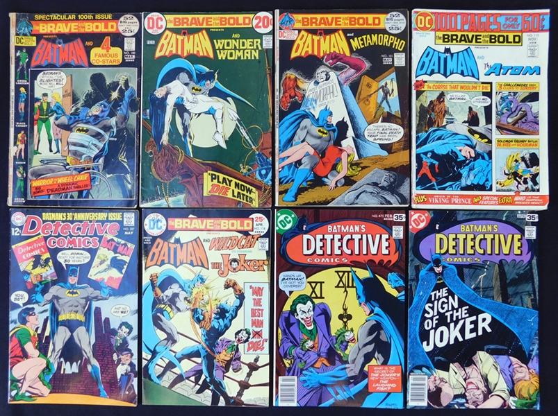 1969-1990 The Brave and the Bold/Detective Comics (Batman) Comic Book Group of (88)