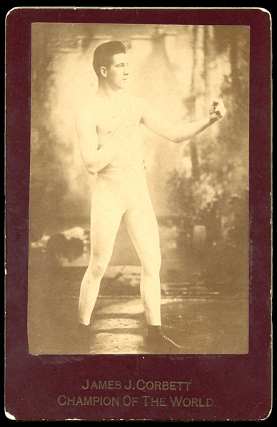 1890s James J. Corbett Cabinet Card