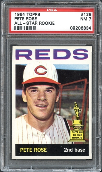 1964 Topps #125 Pete Rose All-Star Rookie PSA 7 NM