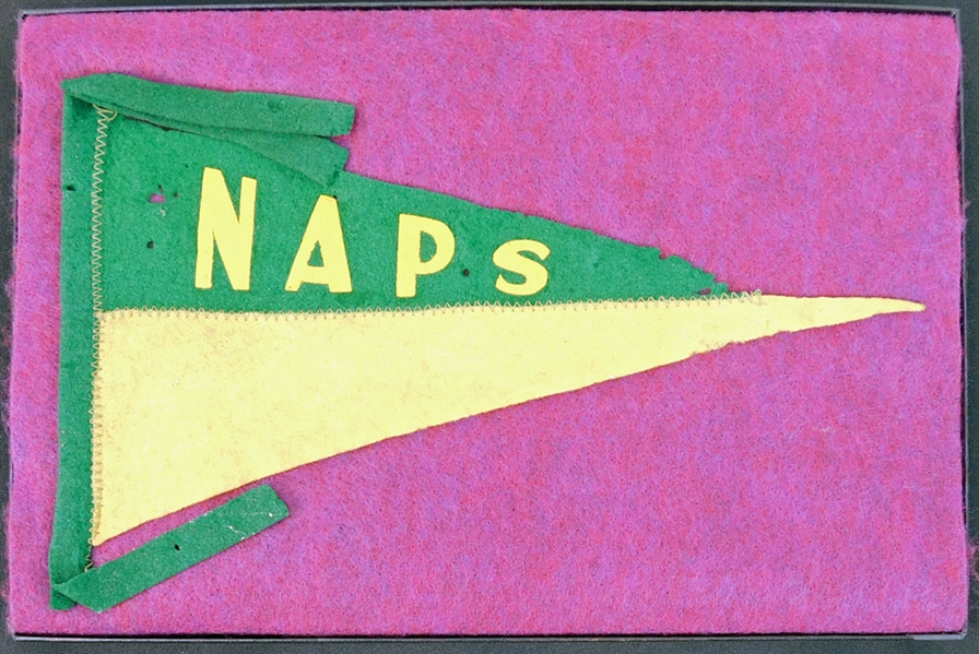 Early 1900s Cleveland Naps Original Felt Pennant