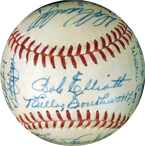 1950 Boston Braves Team-Signed ONL (Frick) Ball with (21) Signatures