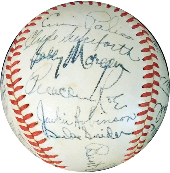 1950 Brooklyn Dodgers Team-Signed ONL (Frick) Ball with (29) Signatures