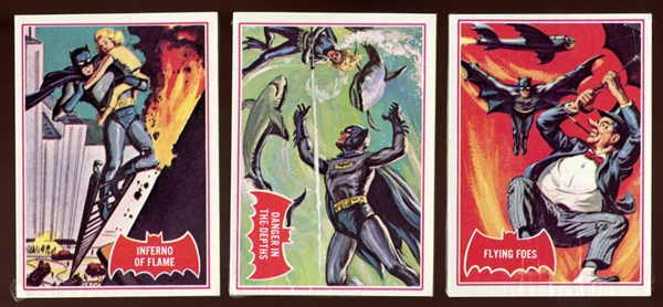 1966 Topps Batman A-Series Red Bat Cello Pack Group of Three Packs