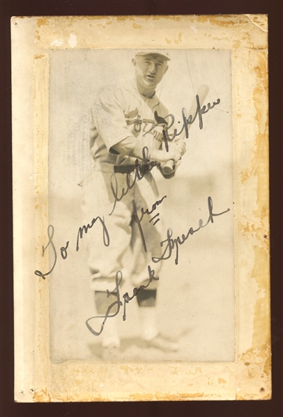 Frank Frisch Signed Photograph JSA