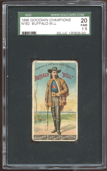 1888 N162 Goodwin Champions Buffalo Bill SGC 20 FAIR 1.5