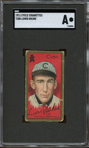 1911 T205 Gold Border Lewis Richie Cycle Back SGC A