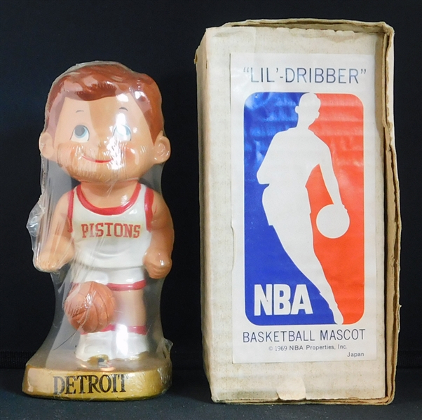 1969 "Lil-Dribbler" Detroit Pistons Basketball Mascot Doll
