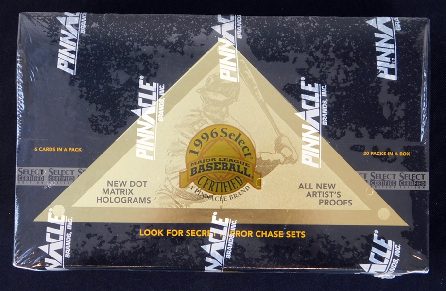 1996 Pinnacle Select Certified Baseball Unopened Hobby Box