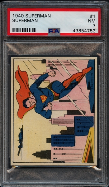 1940 Gum Inc. #1 Superman PSA 7 NM