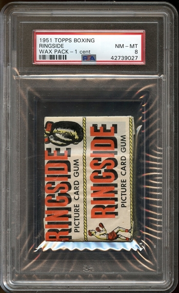 1951 Topps Ringside Boxing Unopened Wax Pack PSA 8 NM/MT