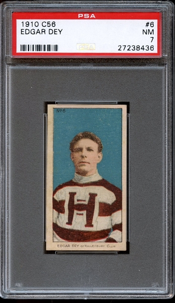 1910 Hockey C56 #6 Edgar Day PSA 7 NM