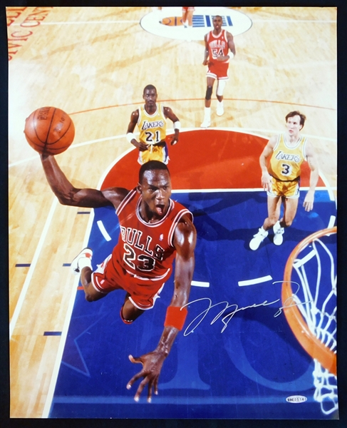 Michael Jordan Signed 16x20 Color Photograph UDA and JSA