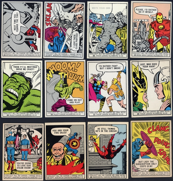 1966 Donruss Marvel Super Hero Complete Set