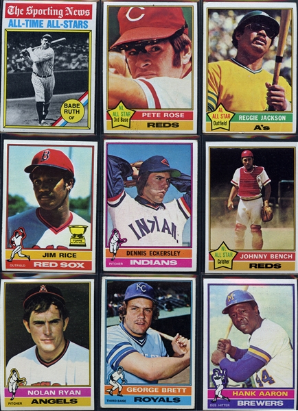 1976 Topps Complete Set Plus Traded Set and Extras
