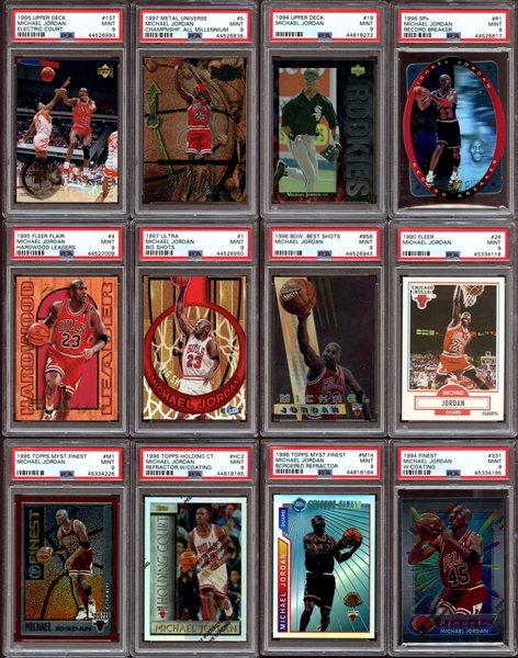 1990-2000s Michael Jordan PSA Graded Group of (43) 