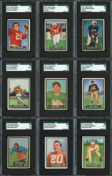 1951 Topps Magic Complete Set All SGC Graded