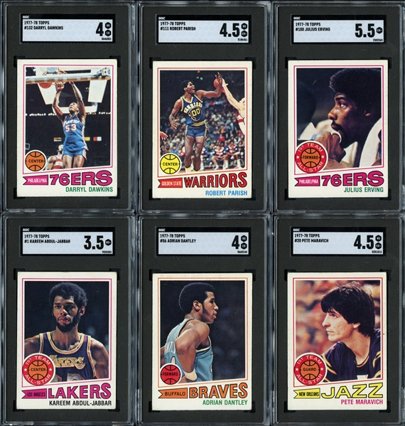1977-78 Topps Basketball Complete Set All SGC Graded
