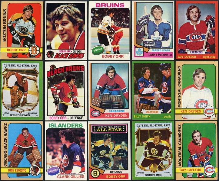 1972-73 through 1977-78 Topps Hockey Group of (6) Complete Sets