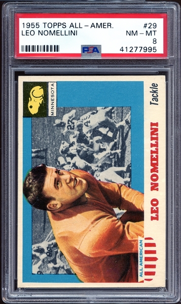 1955 Topps All American #29 Leo Nomellini PSA 8 NM/MT