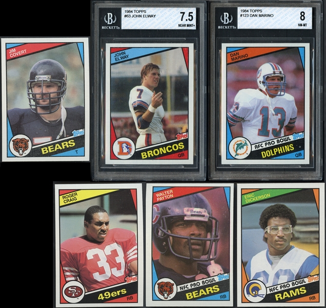 1984 Topps Football Complete Set w/ BGS Graded Marino & Elway