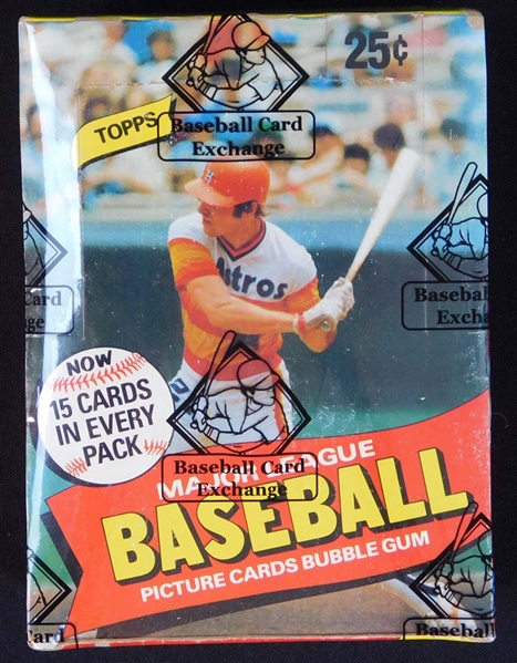 1980 Topps Baseball Full Unopened Wax Box BBCE