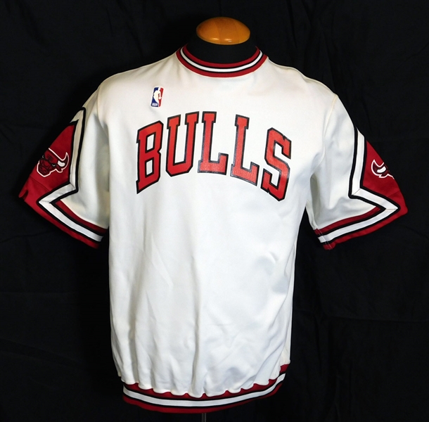 1987-88 Michael Jordan Chicago Bulls Player-Worn Home Shooting Shirt (Basketball HOF LOA) Sports Investors LOA