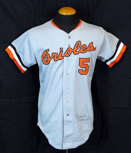 1975 Brooks Robinson Baltimore Orioles Game-Used Jersey MEARS A10, Sports Investors Photo Matched LOA