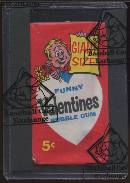 1961 Topps Funny Valentines Unopened Wax Pack (BBCE)