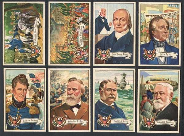 1956 Topps Presidents Complete Set with Wrapper