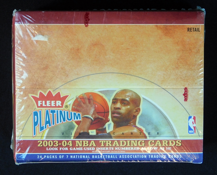 2003-04 Fleer Platinum Basketball Unopened Retail Box 