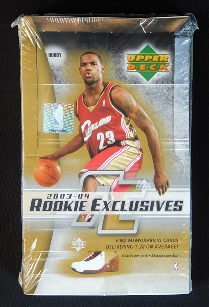 2003-04 Upper Deck Rookie Exclusives Unopened Hobby Box