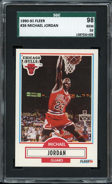 1990-91 Fleer #26 Michael Jordan SGC 10 GEM