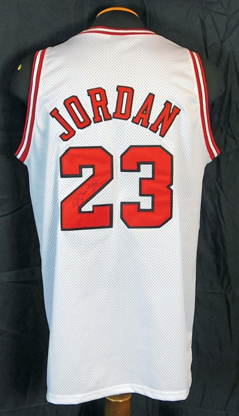 Michael Jordan Signed Officially Licensed Chicago Bulls NBA Finals Jersey JSA