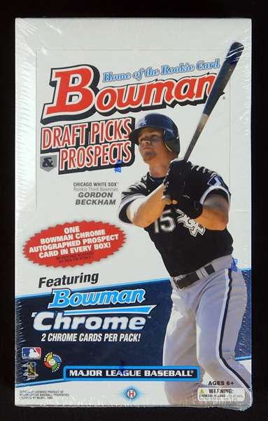 2009 Bowman Chrome Draft Picks and Prospects Unopened Hobby Box-Possible Mike Trout Rookie Auto