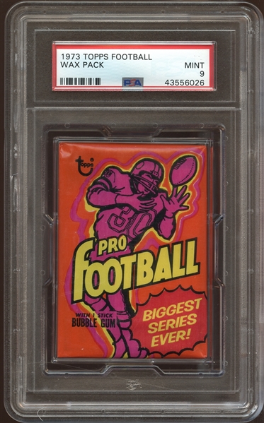1973 Topps Football Unopened Wax Pack PSA 9 MINT