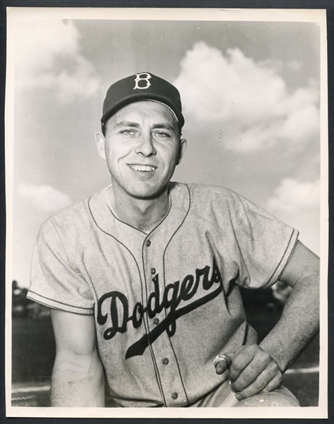 1953 Gil Hodges Brooklyn Dodgers Type I Original Photograph Used for 1954 Dan-Dee and 1953-55 Stahl-Meyer Cards