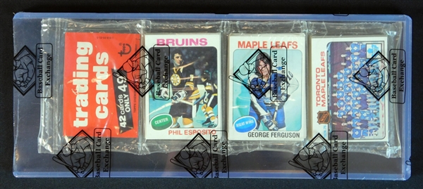 1975-76 Topps Hockey Unopened Rack Pack Phil Esposito on Front BBCE