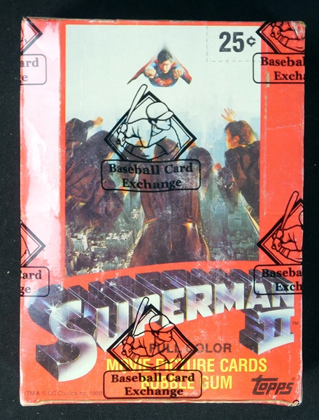 1981 Topps Superman II Full Unopened Wax Box BBCE