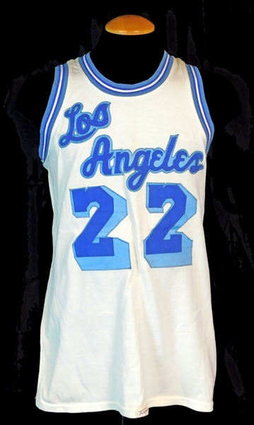 1960s Elgin Baylor Los Angeles Lakers Game-Used Home Jersey Sports Investors LOA