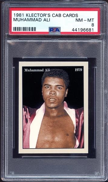1981 Klectors Cab Cards Muhammad Ali PSA 8 NM/MT
