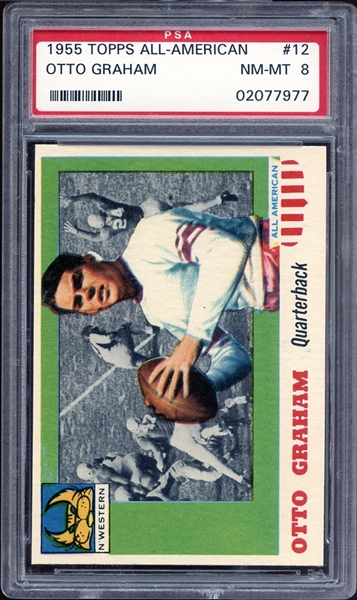 1955 Topps All American #12 Otto Graham PSA 8 NM/MT